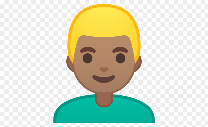 Emoji Dark Skin Human Color Blond PNG