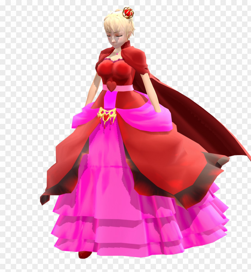King Of Hearts Pink M RTV Barbie Figurine PNG