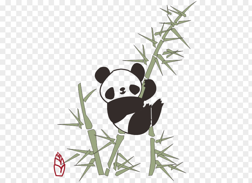 Panda Giant Red Cartoon PNG