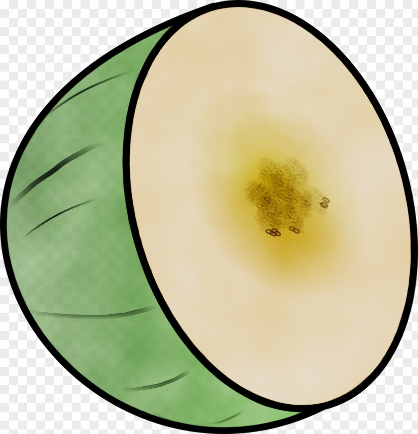 Plate Plant Green Yellow Fruit Circle PNG