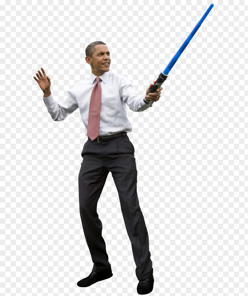White House Head To Star Wars Lightsaber Author PNG