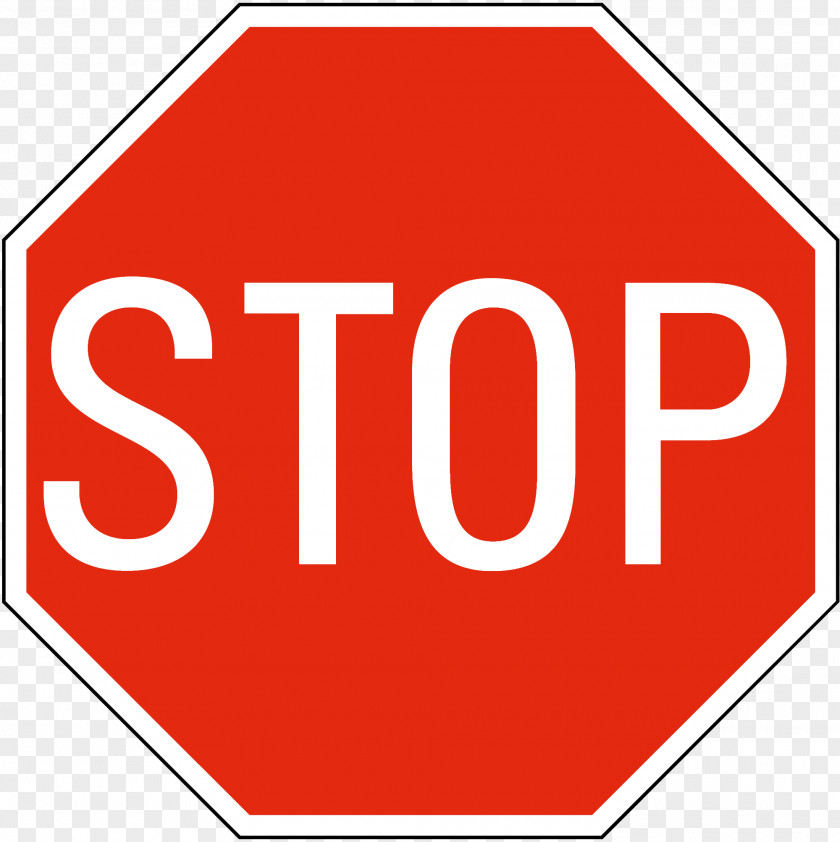 Free Printable Stop Sign Car Regulatory Warning PNG