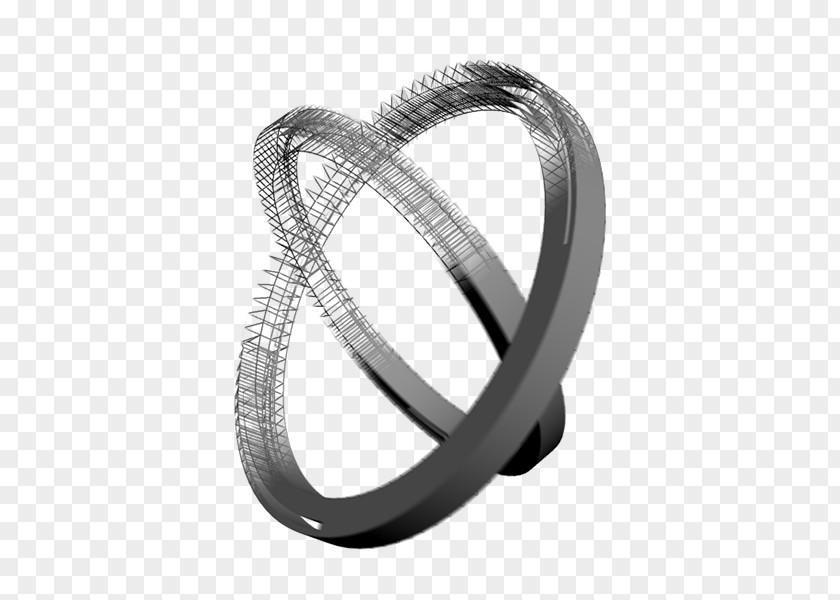 Silver Wedding Ring Bangle PNG