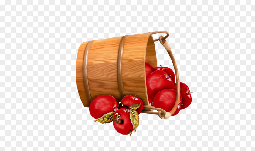 Bucket Of Red Apple Clip Art PNG