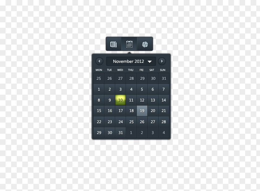 Calendar Calculator Numeric Keypad PNG
