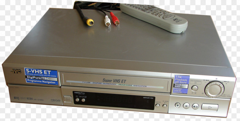 Cassette S-VHS VCRs Television VCR/DVD Combo PNG