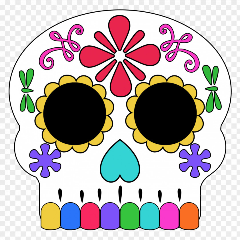 Day Of The Dead Skull Mask Clip Art Image Sugar PNG