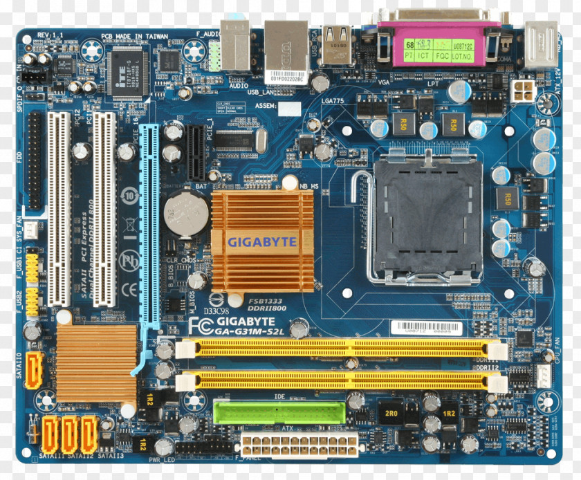 Intel LGA 775 Motherboard Gigabyte Technology MicroATX PNG
