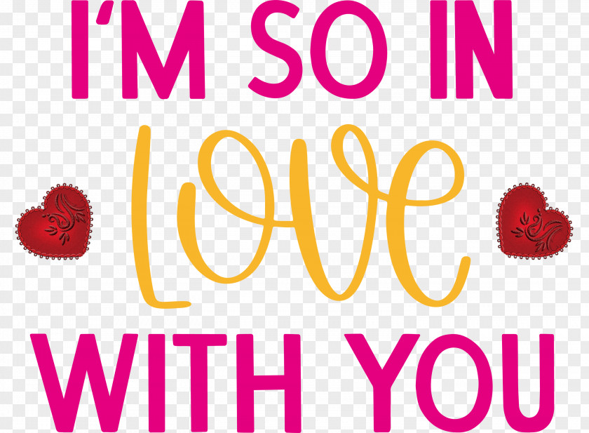 In Love With You Valentines Day Quote PNG