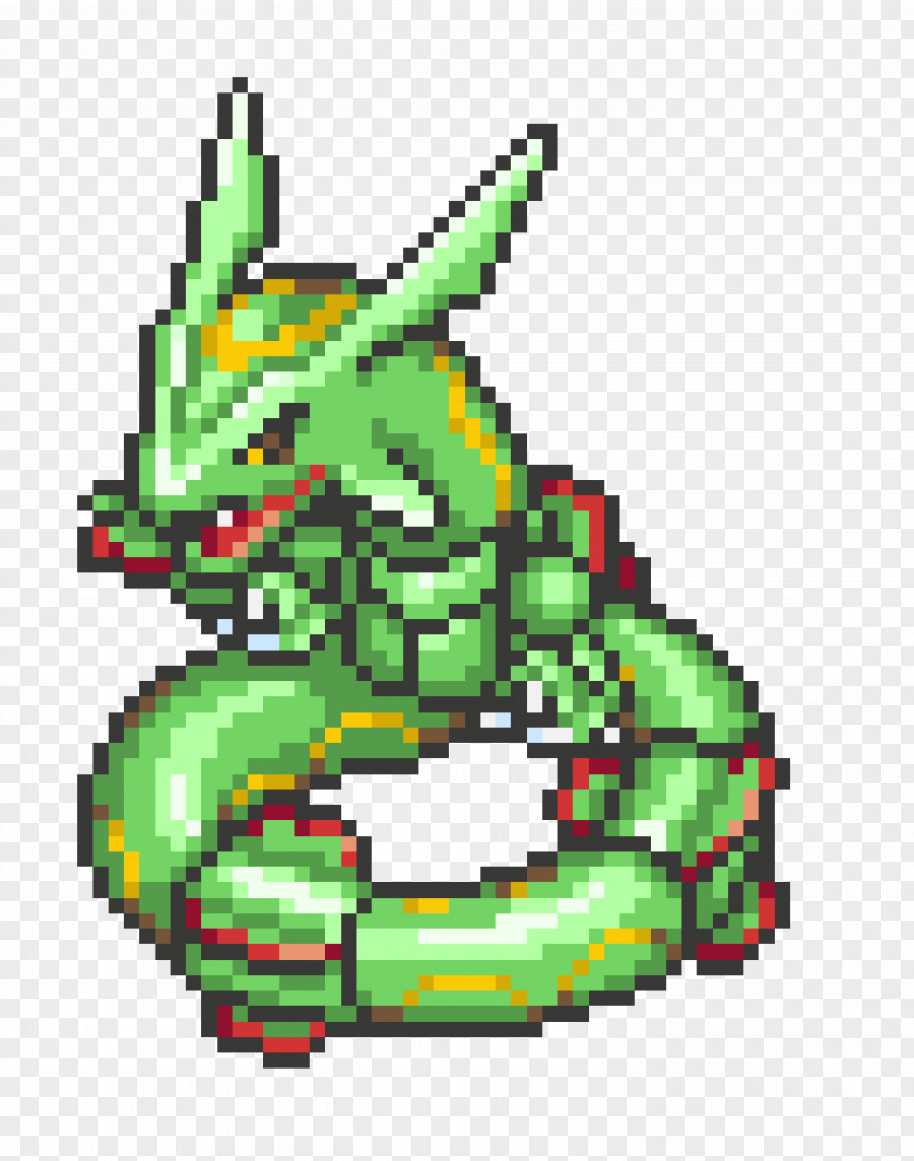 Pokemon Rayquaza Pokémon Pixel Art Cross-stitch PNG