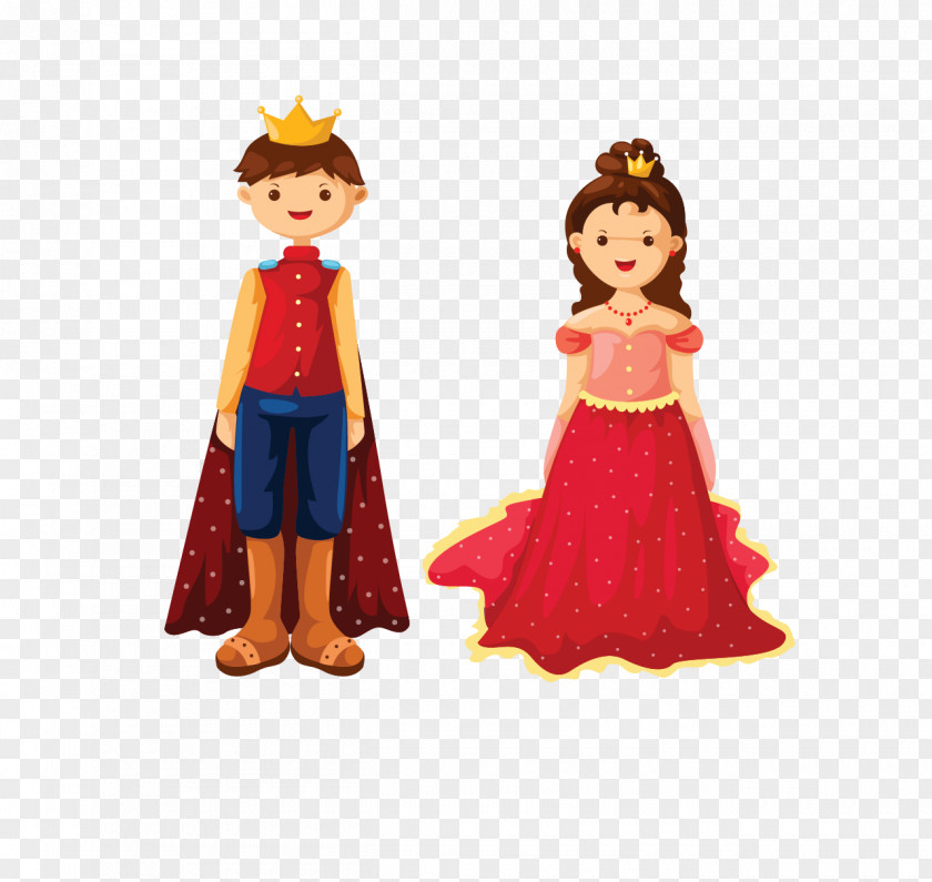 Prince Princess Cinderella Fairy Tale Cartoon Clip Art PNG
