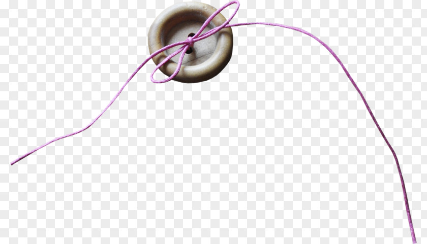 Strappy Buttons Rope Purple PNG