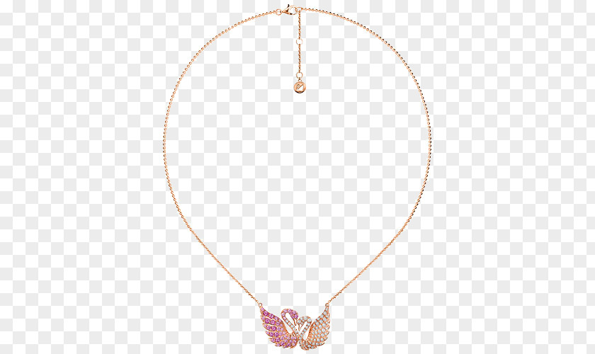 Swarovski Jewelery Swan Necklace AG Jewellery Pink Cygnini Earring PNG