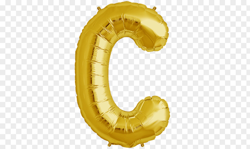 Balloon Mylar Gold Party Gas PNG