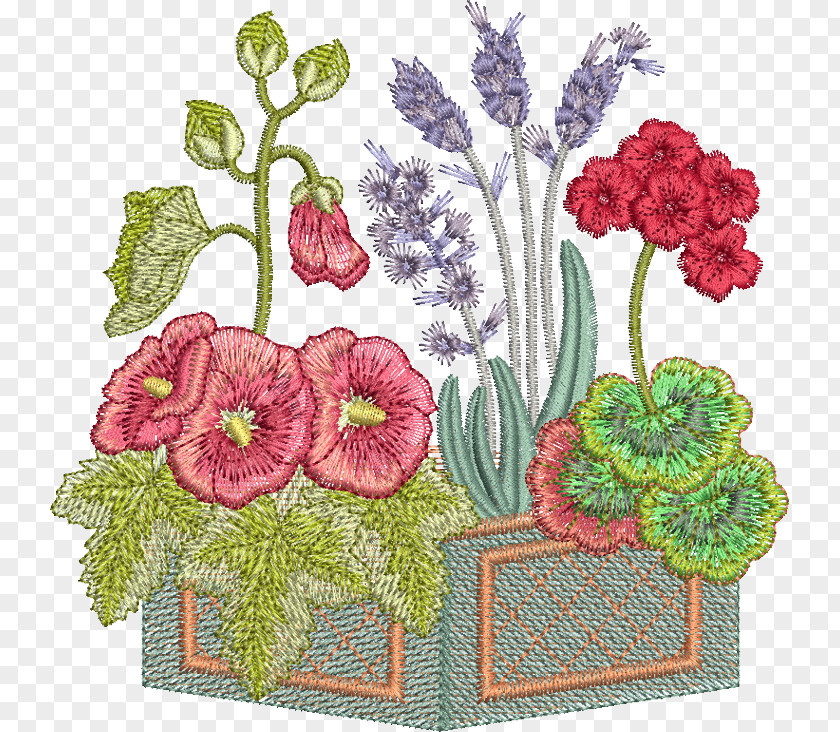 Flower Embroidery Floral Design Embroider Now PNG