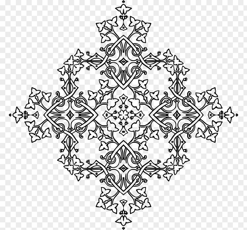 Geometric Decoration Black And White Visual Arts PNG