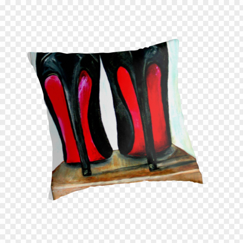 Louboutin Textile High-heeled Footwear Throw Pillows Canvas Print IPad PNG