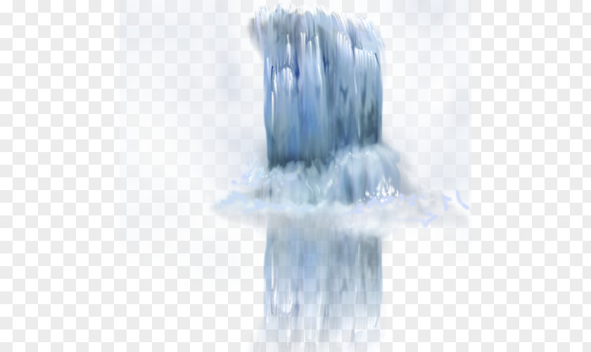 A Three-dimensional Waterfall; Flowing Line Water Desktop Wallpaper PNG