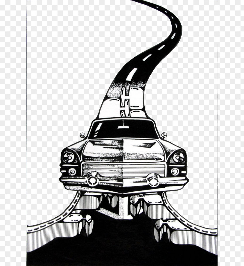 Car Automotive Design Black And White Illustration PNG