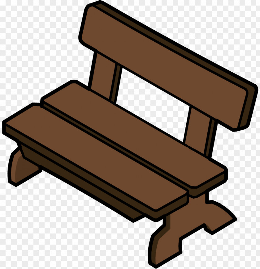 Club Penguin Bench Furniture Clip Art PNG