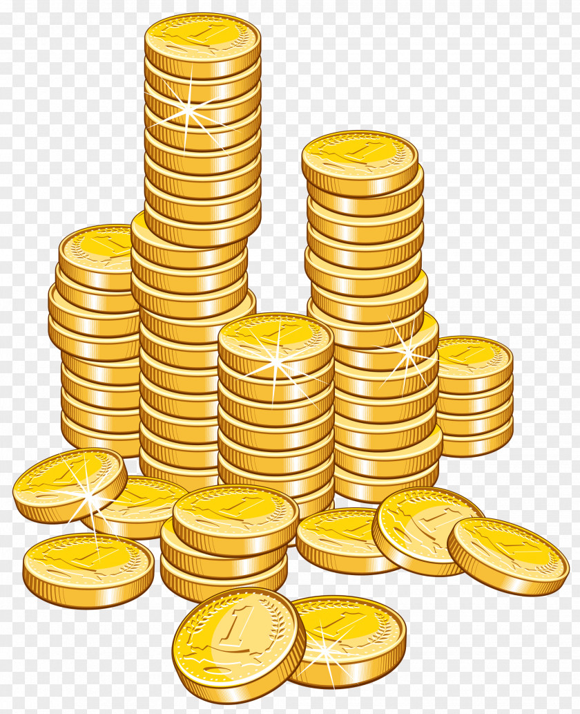 Coins Stack Clipart Picture Money Coin Clip Art PNG