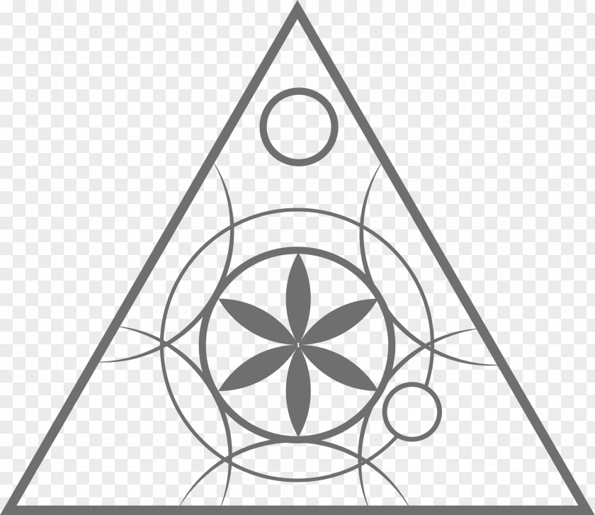 Geometric Colorful Shading Hex Sign Symbol Crop Circle Sacred Geometry Disk PNG