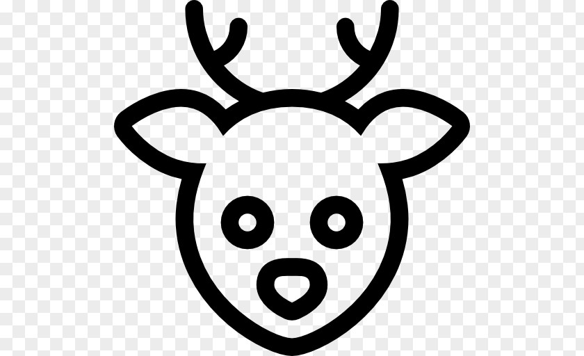 Reindeer Antler Snout White Clip Art PNG