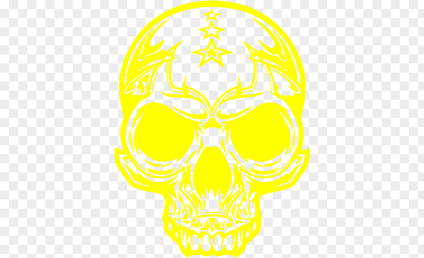 Skull Yellow Jaw Clip Art PNG