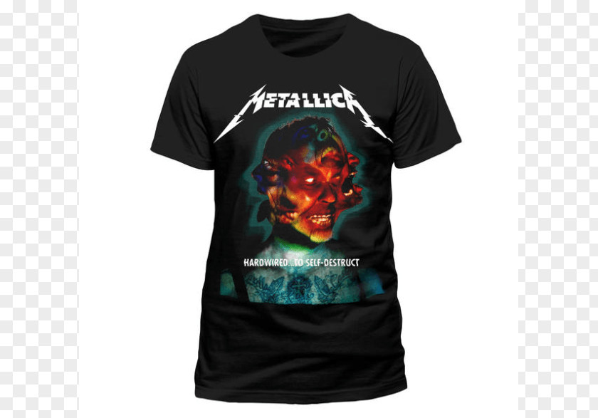 T-shirt WorldWired Tour Hardwired... To Self-Destruct Metallica PNG