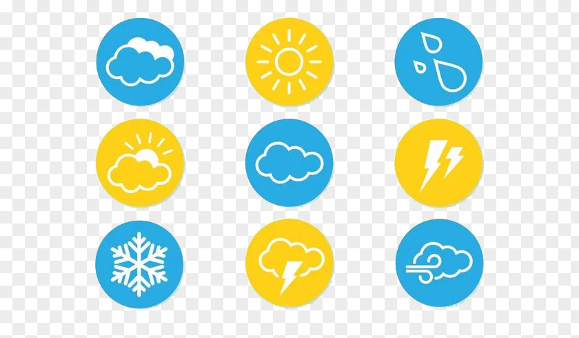 Vector New Weather Icon Sun Snowflakes Forecasting Wind PNG