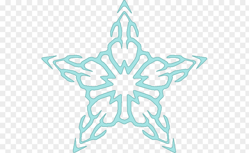 Beautiful Snowflake Shape Clip Art PNG