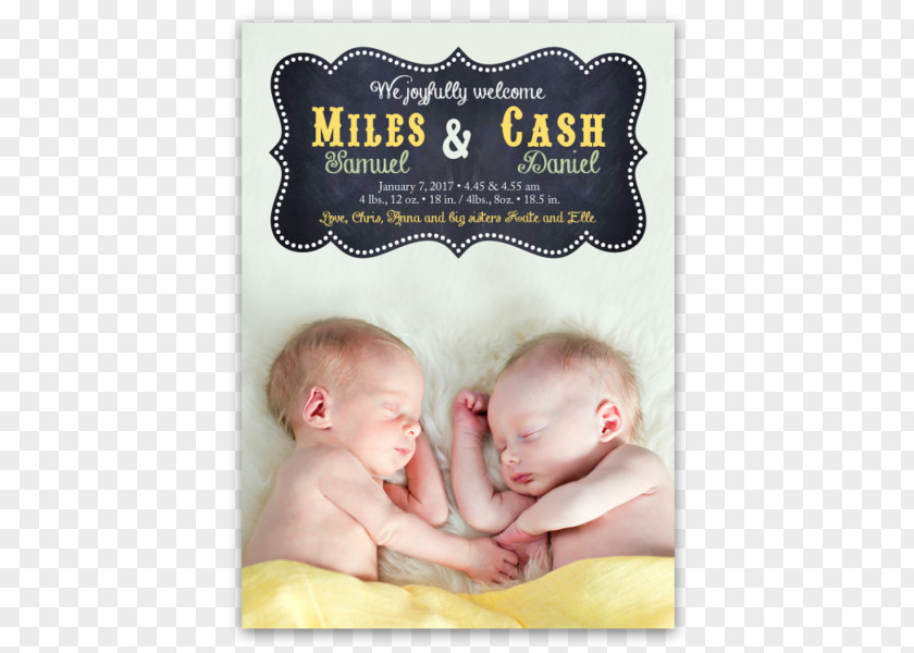 Child Monoamniotic Twins Infant Baby Announcement PNG