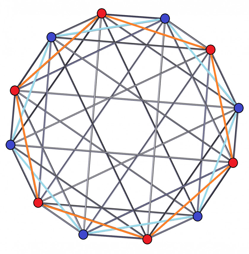Circle Geometry String Art Polygon Pattern PNG