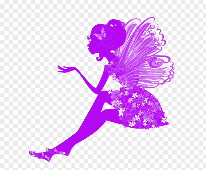 Flower Fairy Wall Decal Sticker Polyvinyl Chloride PNG