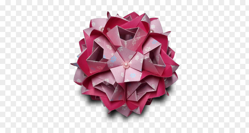 Kusudama Origami Pink M STX GLB.1800 UTIL. GR EUR RTV PNG