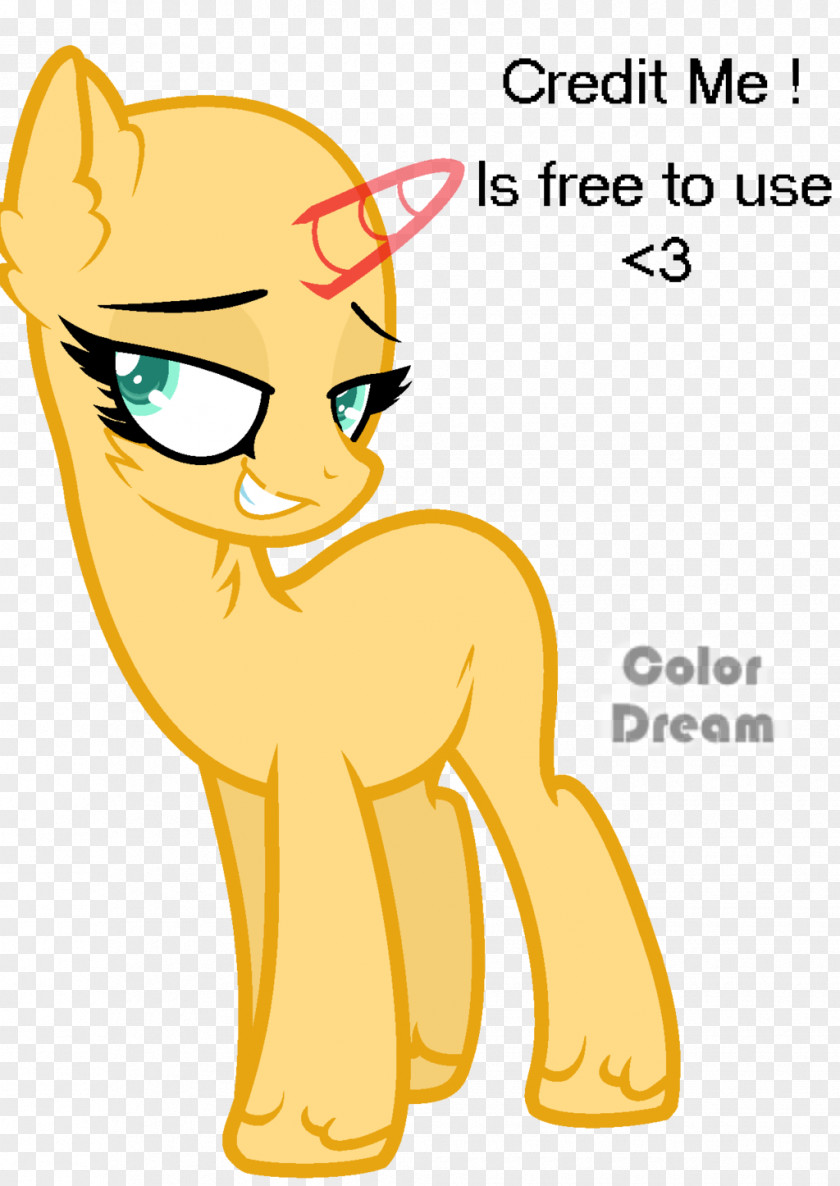 Lion Whiskers Pony Art PNG