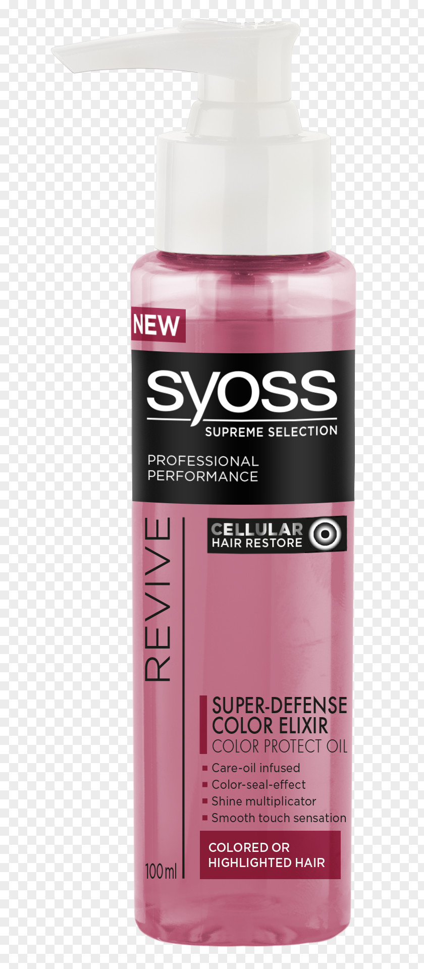 Oil Lotion Syoss Elixier Super Farbschutz Für Gefärbtes Haar 100 Ml Cream Shampoo PNG