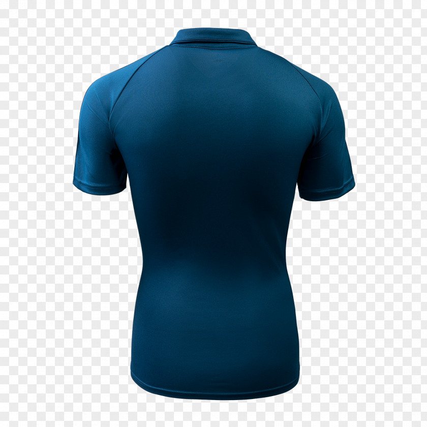 Shirt Cobalt Blue Product Design Neck PNG