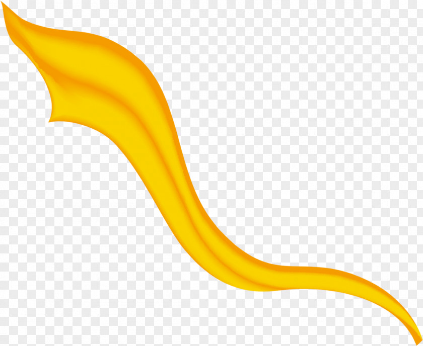 Yellow Ribbon Painted Poster PNG