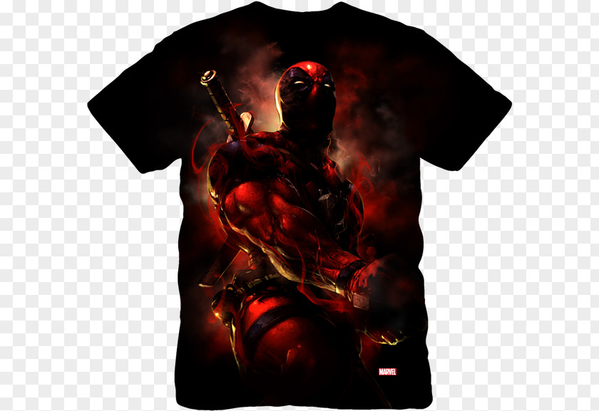 Deadpool T-shirt Wolverine Black Panther PNG