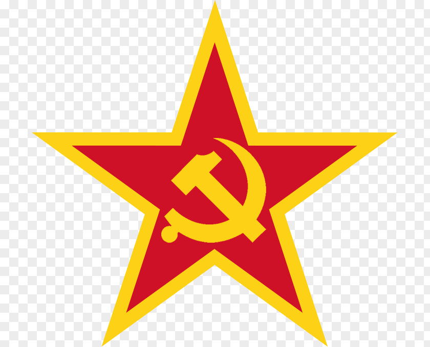 Soviet Union Red Star Hammer And Sickle Clip Art Image PNG