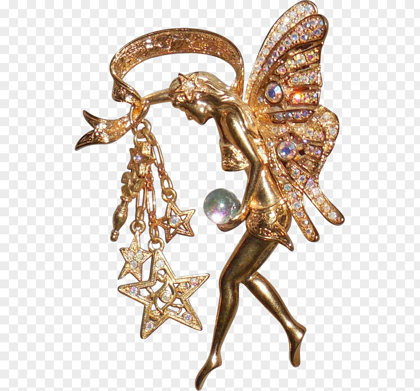 Fairy Brooch Godmother Earring Pin PNG
