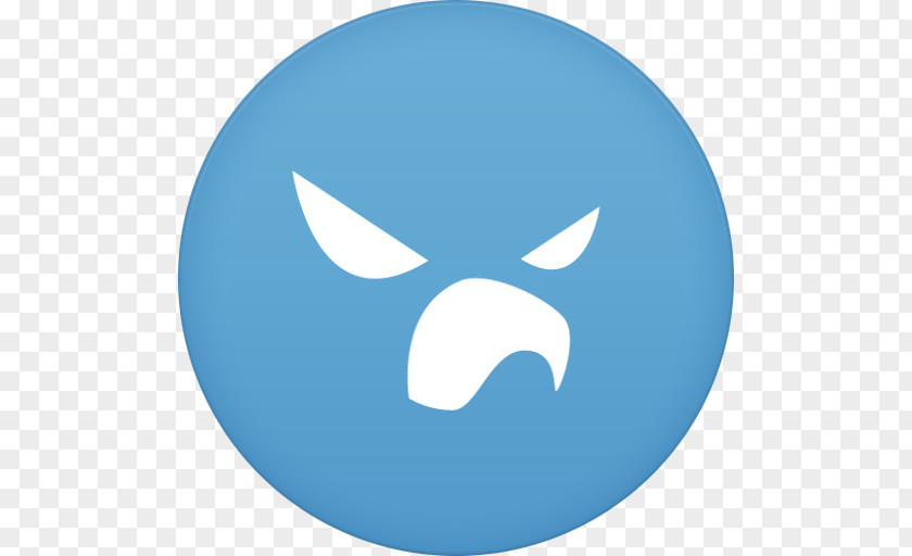 Falcon Pro For Twitter Blue Smile Font PNG