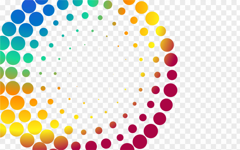 Hand Painted Colorful Dots Circle Point Chemical Element Periodic Table Polka Dot PNG