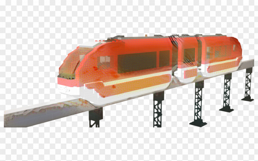 Metro Railway Train Cartoon PNG