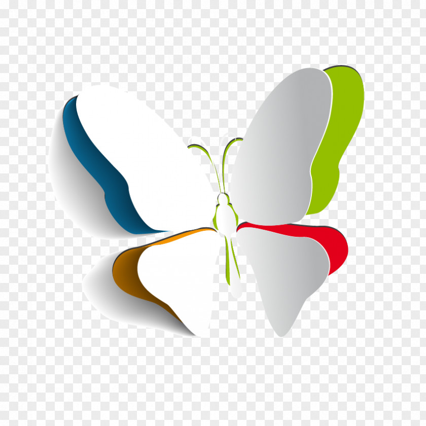 Paper Butterfly Vector Art Papercutting Illustration PNG
