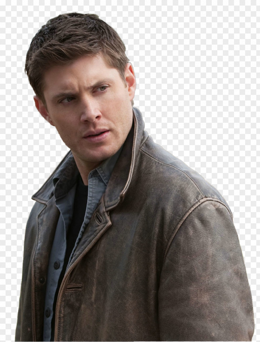 Supernatural Jensen Ackles Leather Jacket Dean Winchester Sam PNG