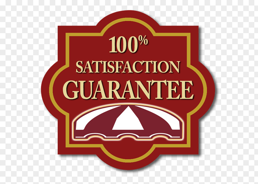 100% Guarantee Logo Brand Maroon Font PNG