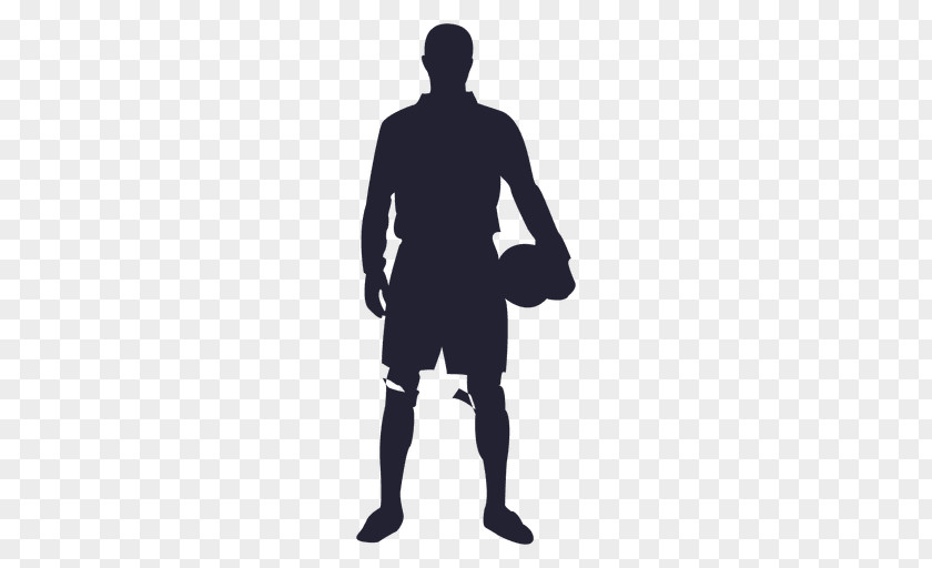 Playing Soccer Silhouette Figures Material Football Player PNG