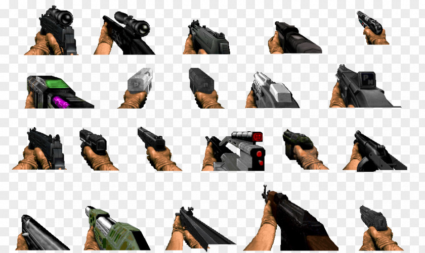 Doom 3 Sprite Weapon Editing PNG